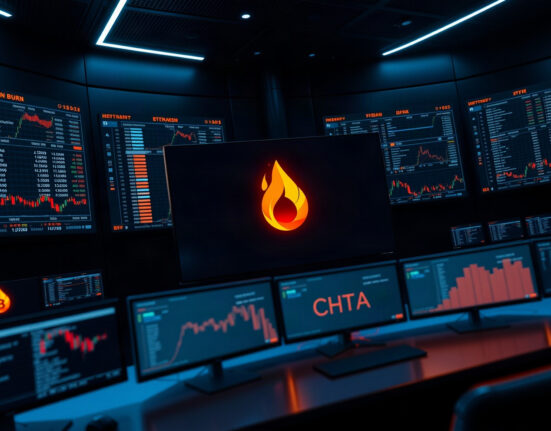 Hyperliquid HYPE token burn event visualized on a trading screen