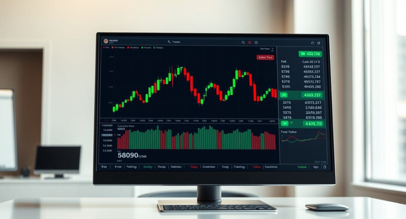 Trading terminal displaying real-time crude oil futures data on the Hyperliquid decentralized exchange.