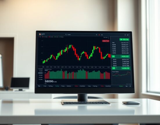 Trading terminal displaying real-time crude oil futures data on the Hyperliquid decentralized exchange.