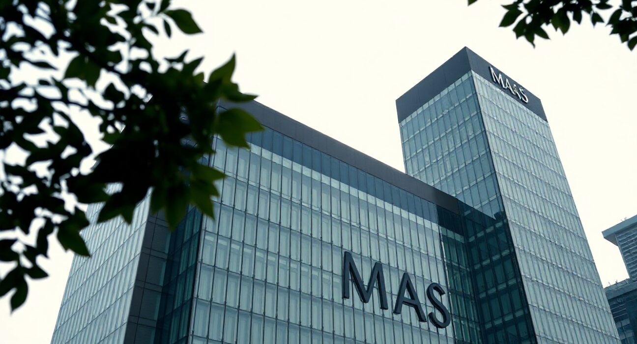 Monetary Authority of Singapore building exterior under clear sky