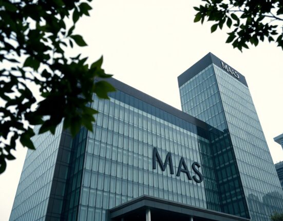 Monetary Authority of Singapore building exterior under clear sky