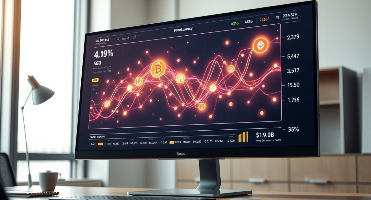 Hyperliquid exchange interface showing merger of cryptocurrency and traditional commodity trading data analytics.