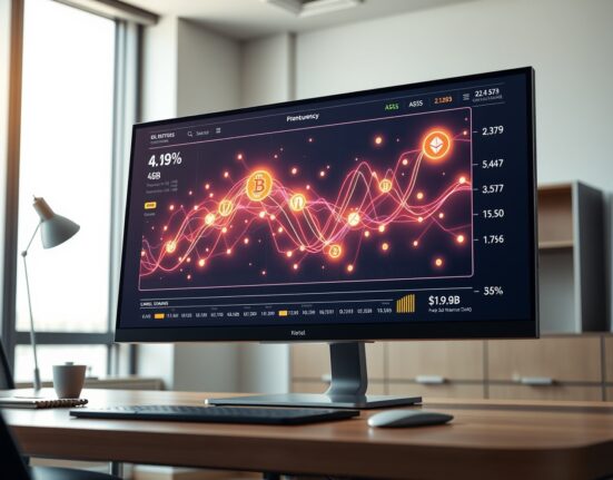Hyperliquid exchange interface showing merger of cryptocurrency and traditional commodity trading data analytics.
