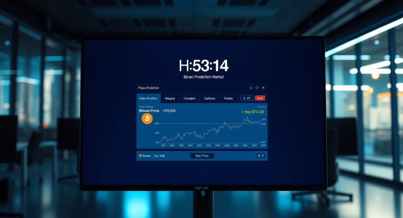 Hyperliquid prediction market trading interface showing HIP-4 binary contract with Bitcoin price target at $78,213 and countdown timer.