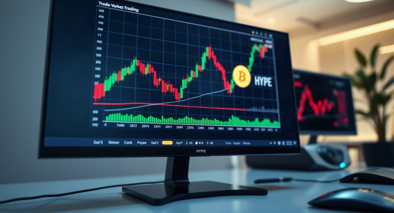 Hyperliquid price chart showing upward momentum near record high