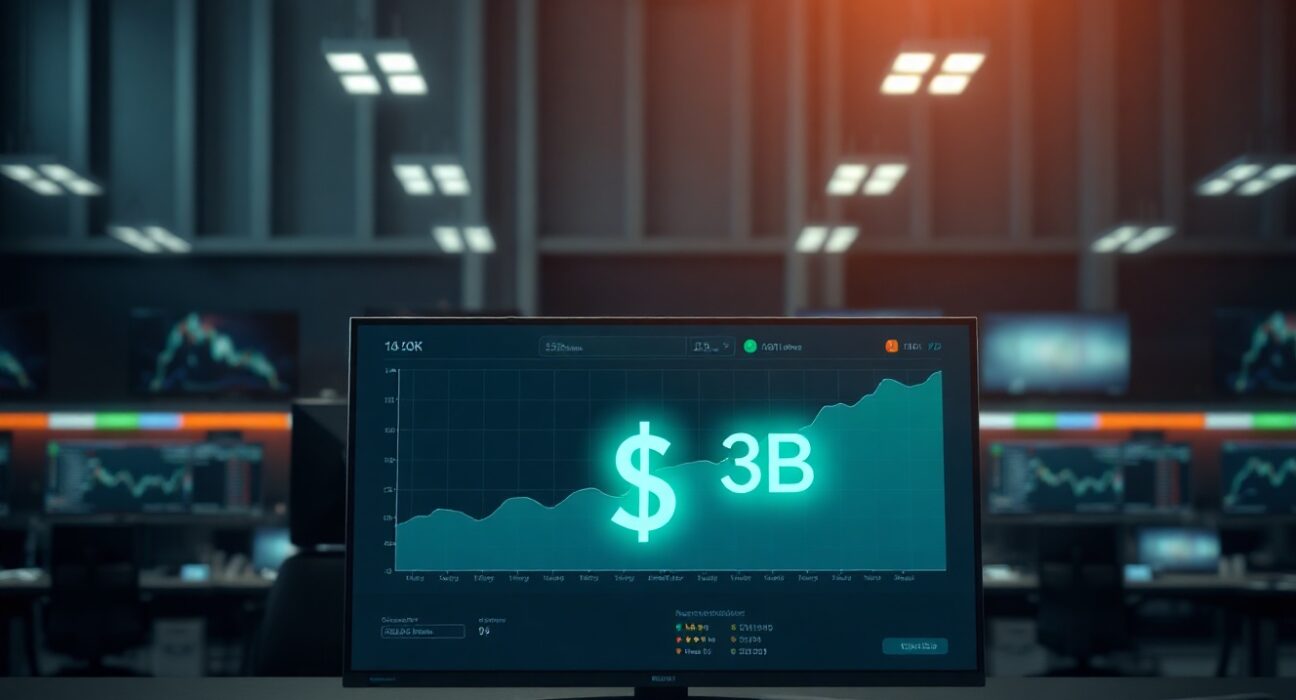 Digital trading dashboard showing Hyperliquid's $3 billion RWA open interest milestone