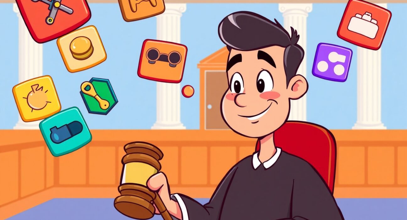 Cartoon illustration explaining why many ICOs are not securities, showing regulatory distinction between utility and security tokens.