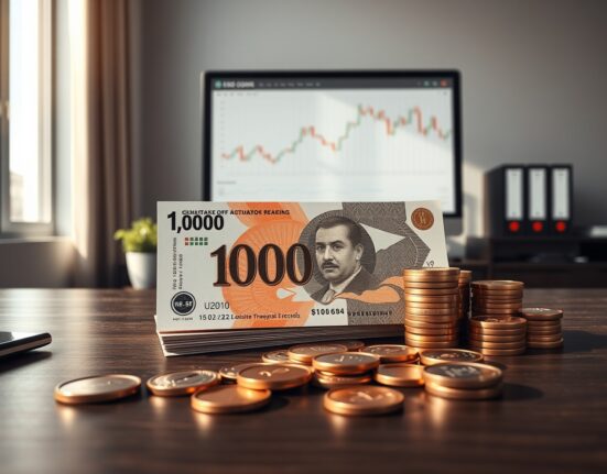 Indonesian rupiah banknotes and coins representing IDR currency stability analysis by Societe Generale.