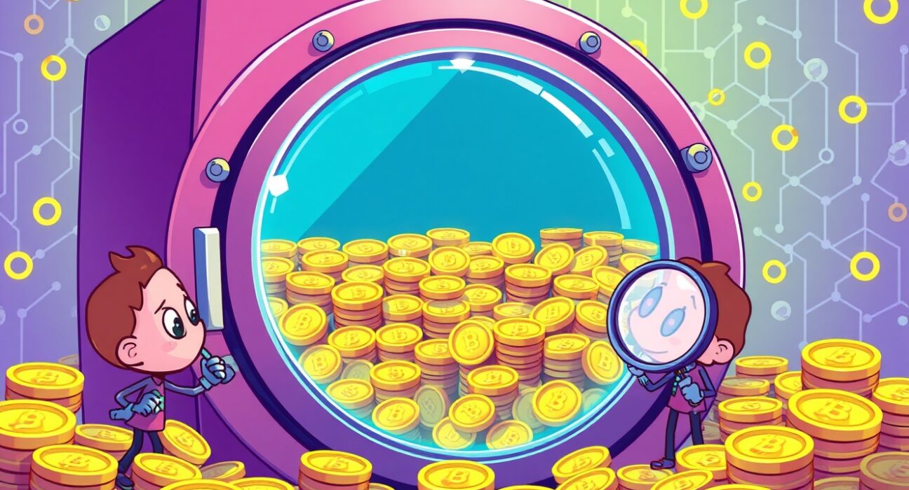 Minimal illicit transactions in cryptocurrency exchanges shown through transparent vault visualization