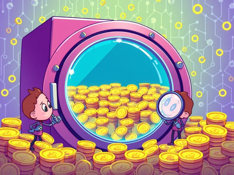 Minimal illicit transactions in cryptocurrency exchanges shown through transparent vault visualization