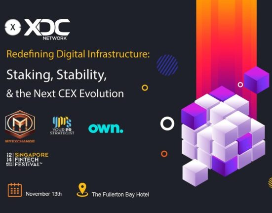 XDC Network and Myexchange to Host Exclusive Side Event at Singapore Fintech Festival, Redefining Digital Infrastructure: Staking, Stability, and the Next Exchange Evolution