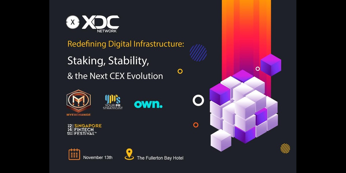 XDC Network and Myexchange to Host Exclusive Side Event at Singapore Fintech Festival, Redefining Digital Infrastructure: Staking, Stability, and the Next Exchange Evolution