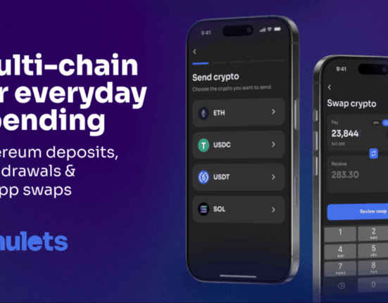 Amulets launches in-app swaps and Ethereum network integration, expanding multi-chain access to stablecoin spending