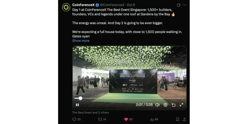 CoinFerenceX The Best Event Singapore 2026 Concludes Two-Day Web3 Summit, Bringing Together 3,000+ Attendees