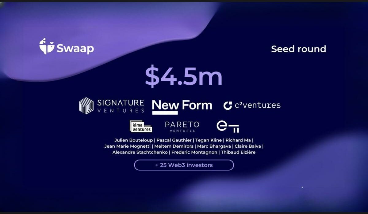 Swaap Closes $4.5M Seed Round and Announces Upcoming v2 Launch