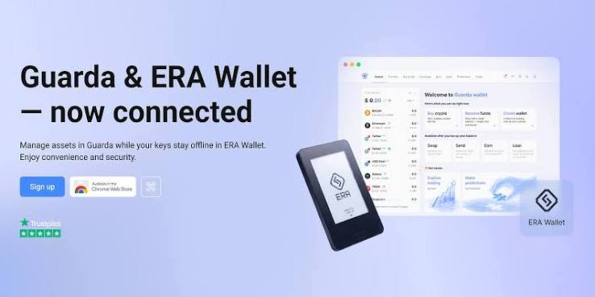 Guarda Expands ERA Hardware Wallet Integration to Swaps, Staking and dApps