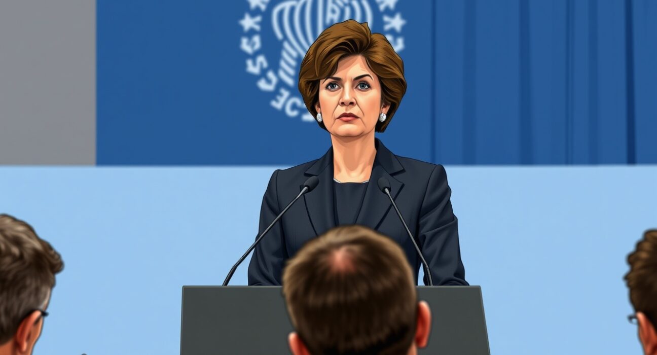 IMF Managing Director Kristalina Georgieva announces lowered global growth forecast due to Iran war economic impact