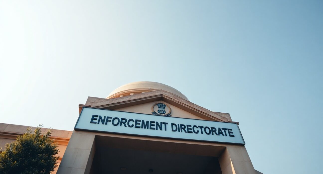 Exterior of the Enforcement Directorate building in New Delhi, India