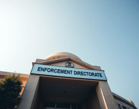 Exterior of the Enforcement Directorate building in New Delhi, India