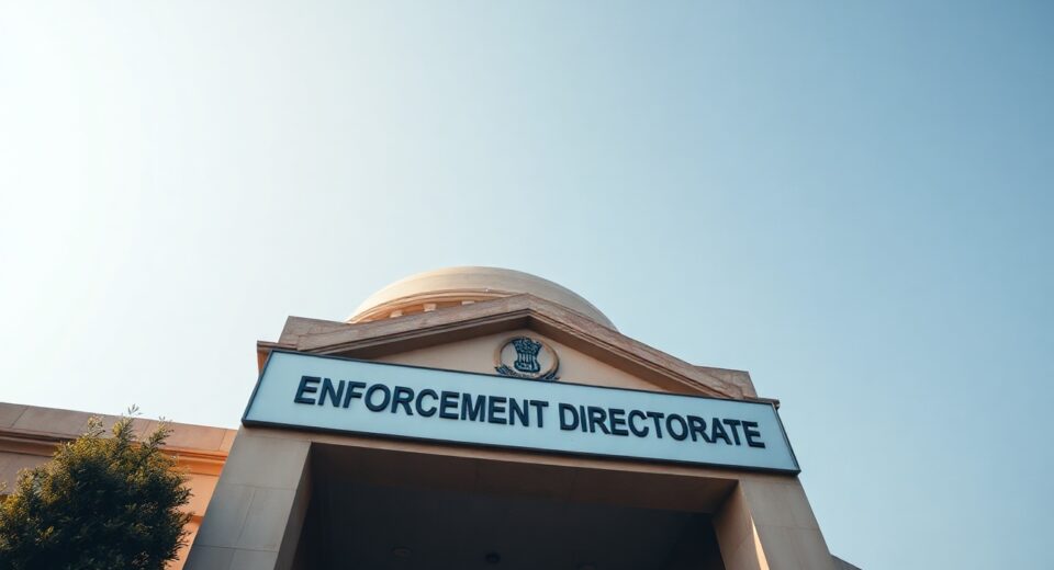 Exterior of the Enforcement Directorate building in New Delhi, India