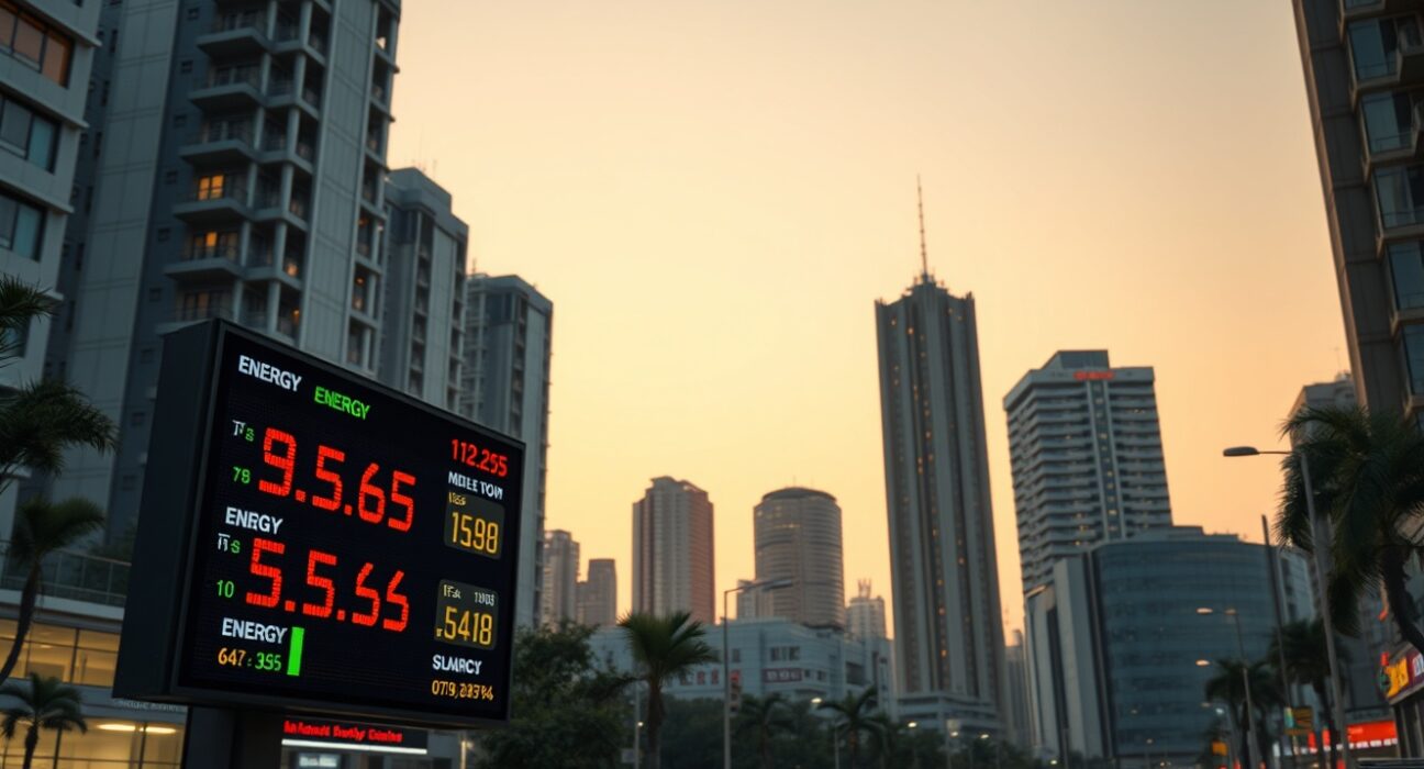 Economic analysis of India's energy price shock showing market impacts and inflation risks