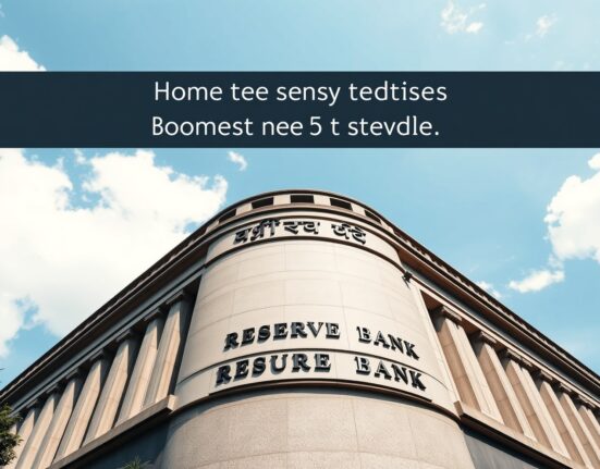 Exterior of the Reserve Bank of India headquarters in Mumbai on a sunny day.