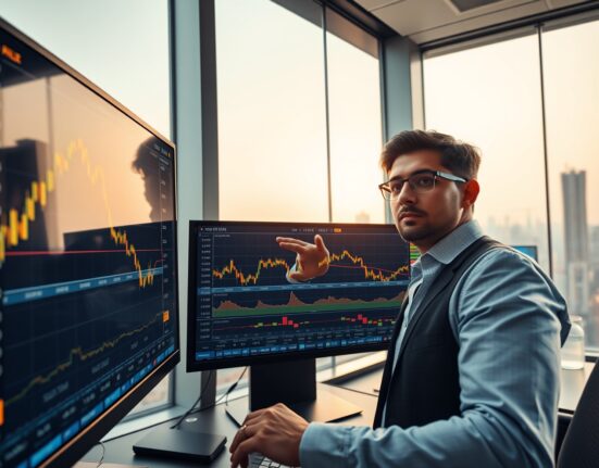 Professional trader analyzing India gold price data from Bitcoin World in Mumbai financial district