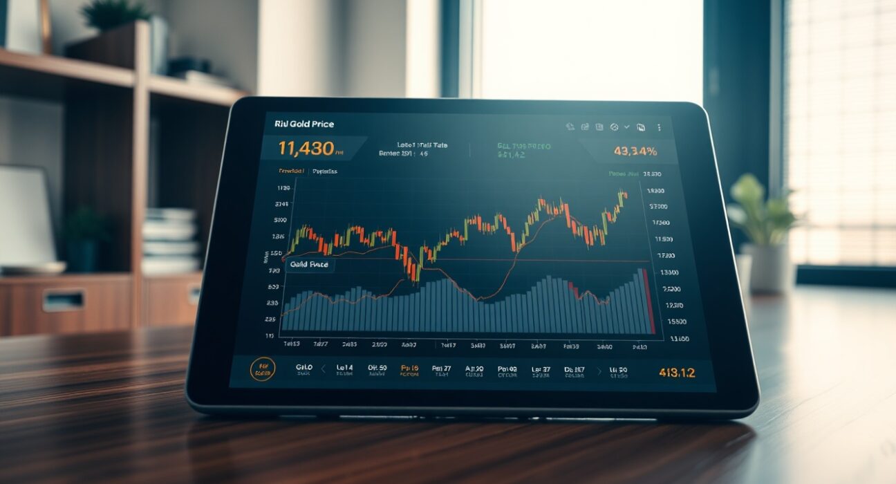 Real-time India gold price data and market analysis dashboard showing current stability