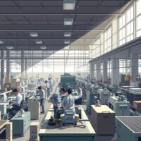 India IIP growth chart and factory workers illustrating uneven demand in industrial production