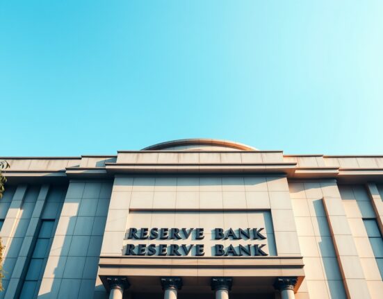 Reserve Bank of India headquarters in Mumbai on a clear morning