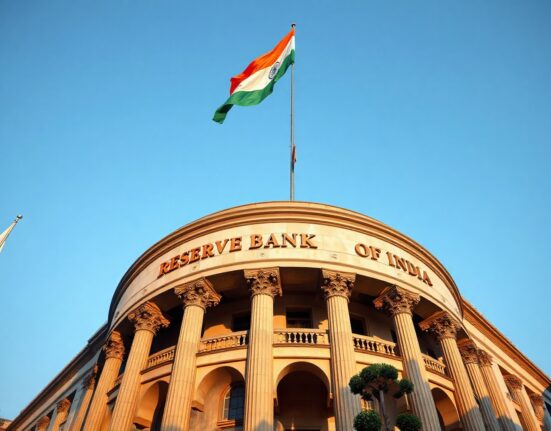 Reserve Bank of India headquarters in Mumbai, symbolizing the country's monetary policy and inflation management.