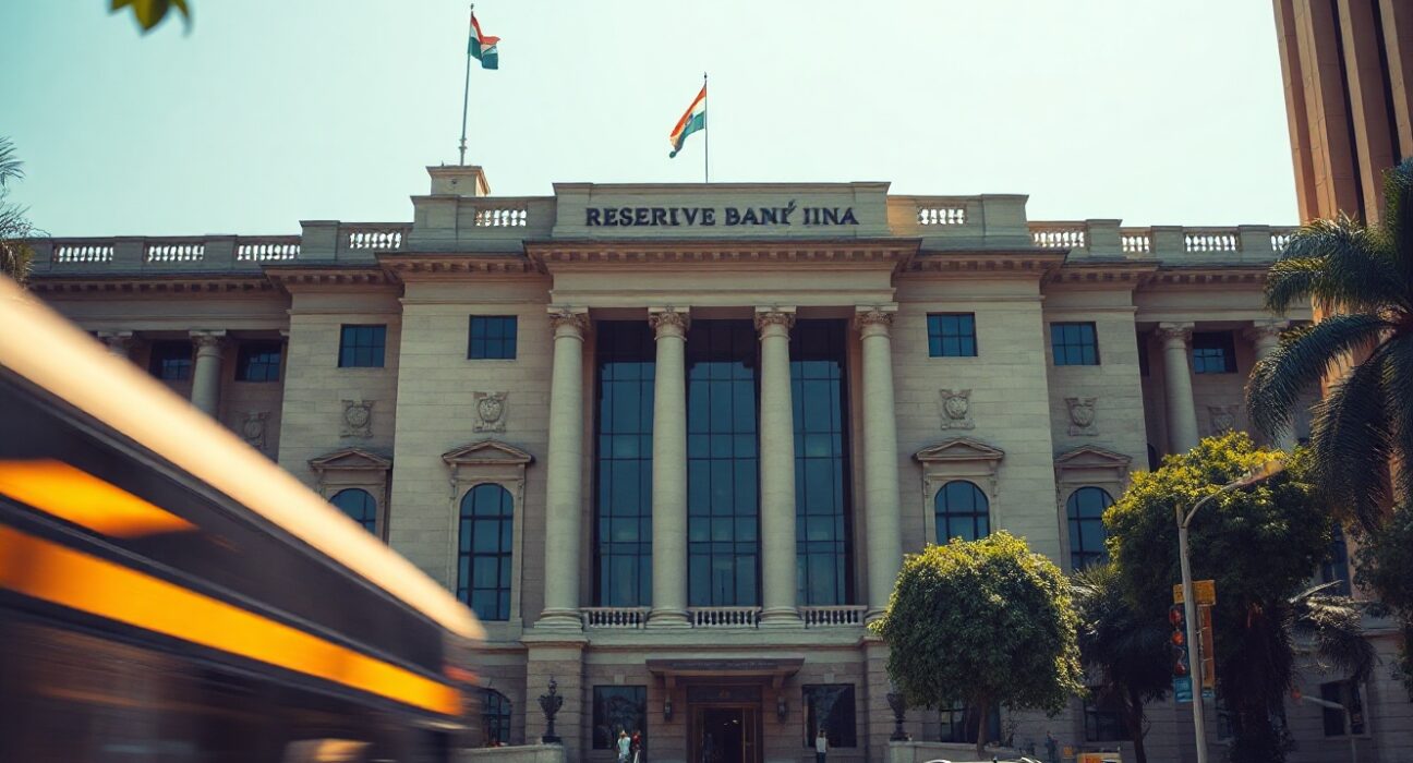 Reserve Bank of India headquarters in Mumbai, symbolizing central bank's role in currency defense.