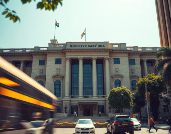 Reserve Bank of India headquarters in Mumbai, symbolizing central bank's role in currency defense.