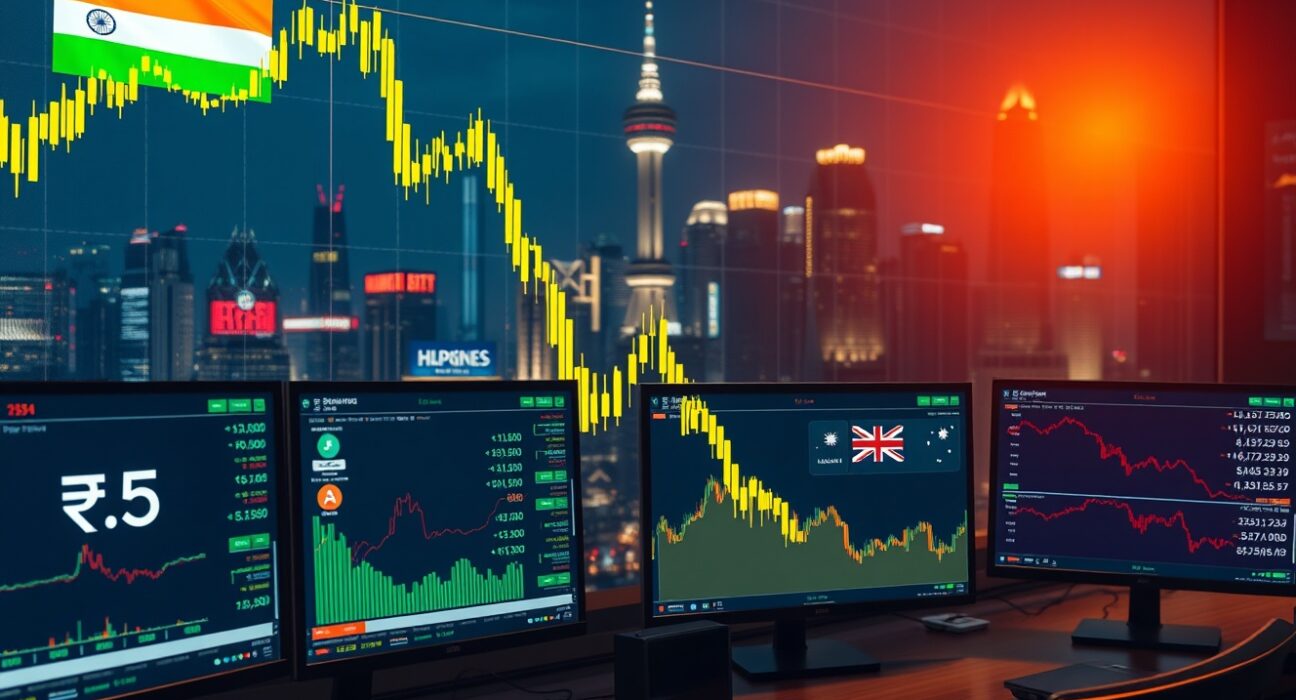 Asia FX Crisis: Indian Rupee Plunges to Record 90/Dollar Low While Aussie Dollar Surges on GDP Shock