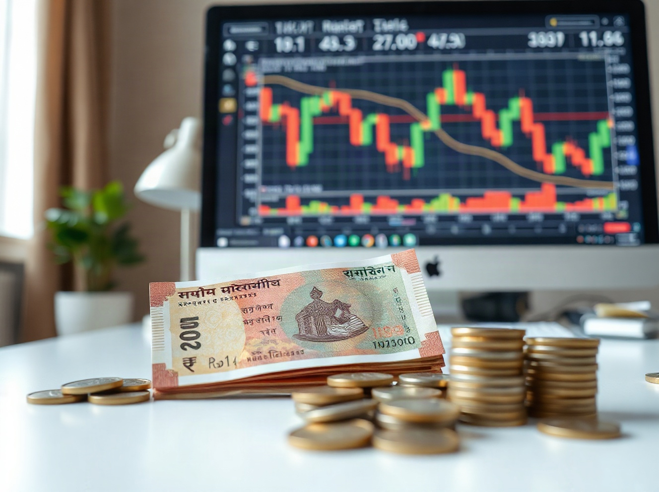 Indian Rupee Gains Ground on Strong Capital Inflows and RBI Support