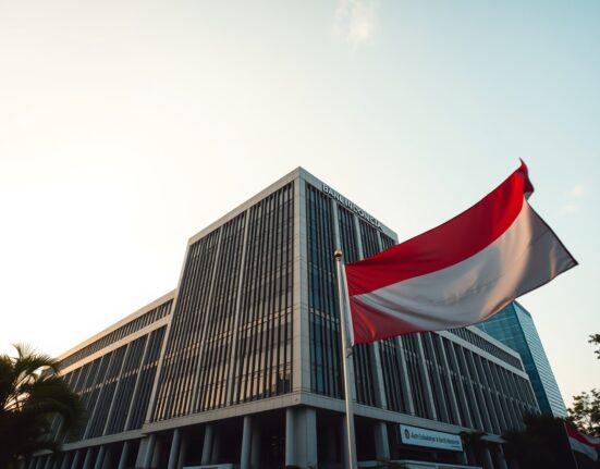 Bank Indonesia headquarters in Jakarta, representing the nation's foreign reserve management.