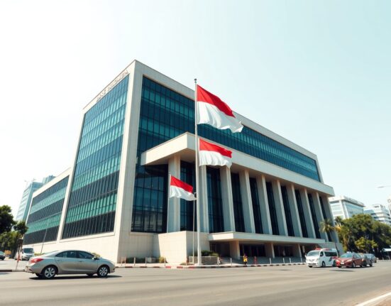 Bank Indonesia headquarters representing extended hawkish monetary policy through 2026