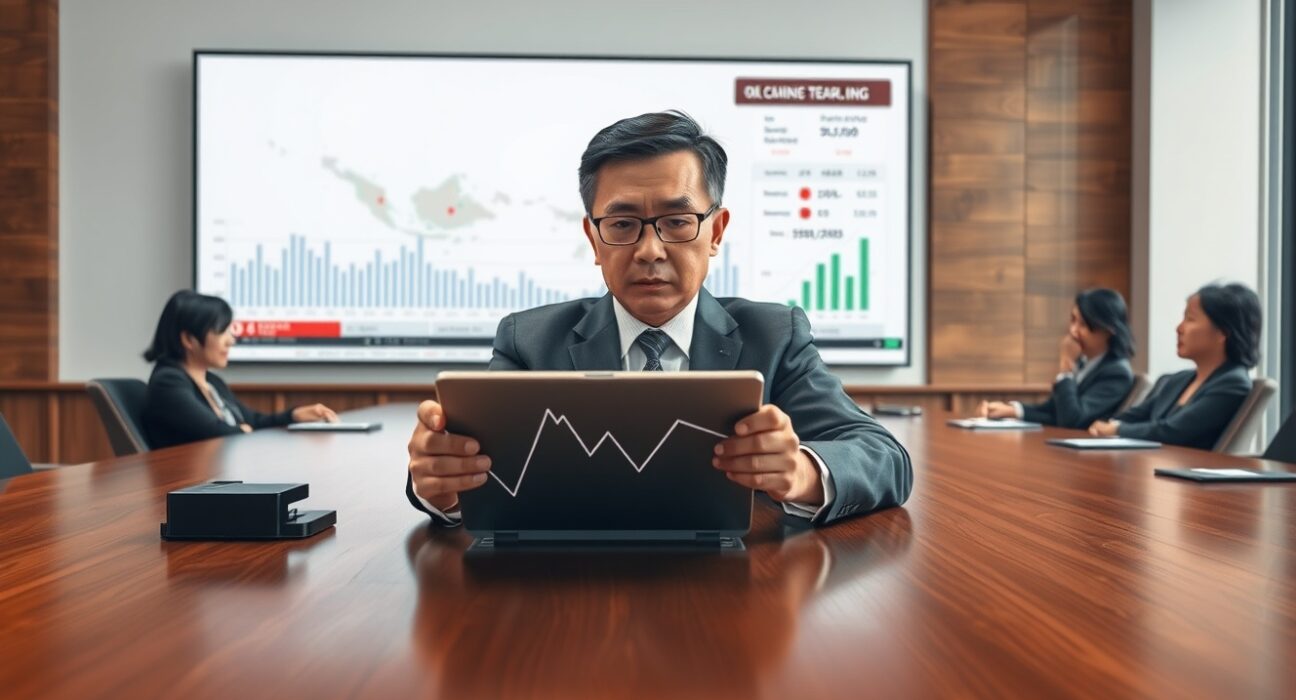 Bank Indonesia officials analyzing economic data as rising oil prices threaten monetary policy easing plans.