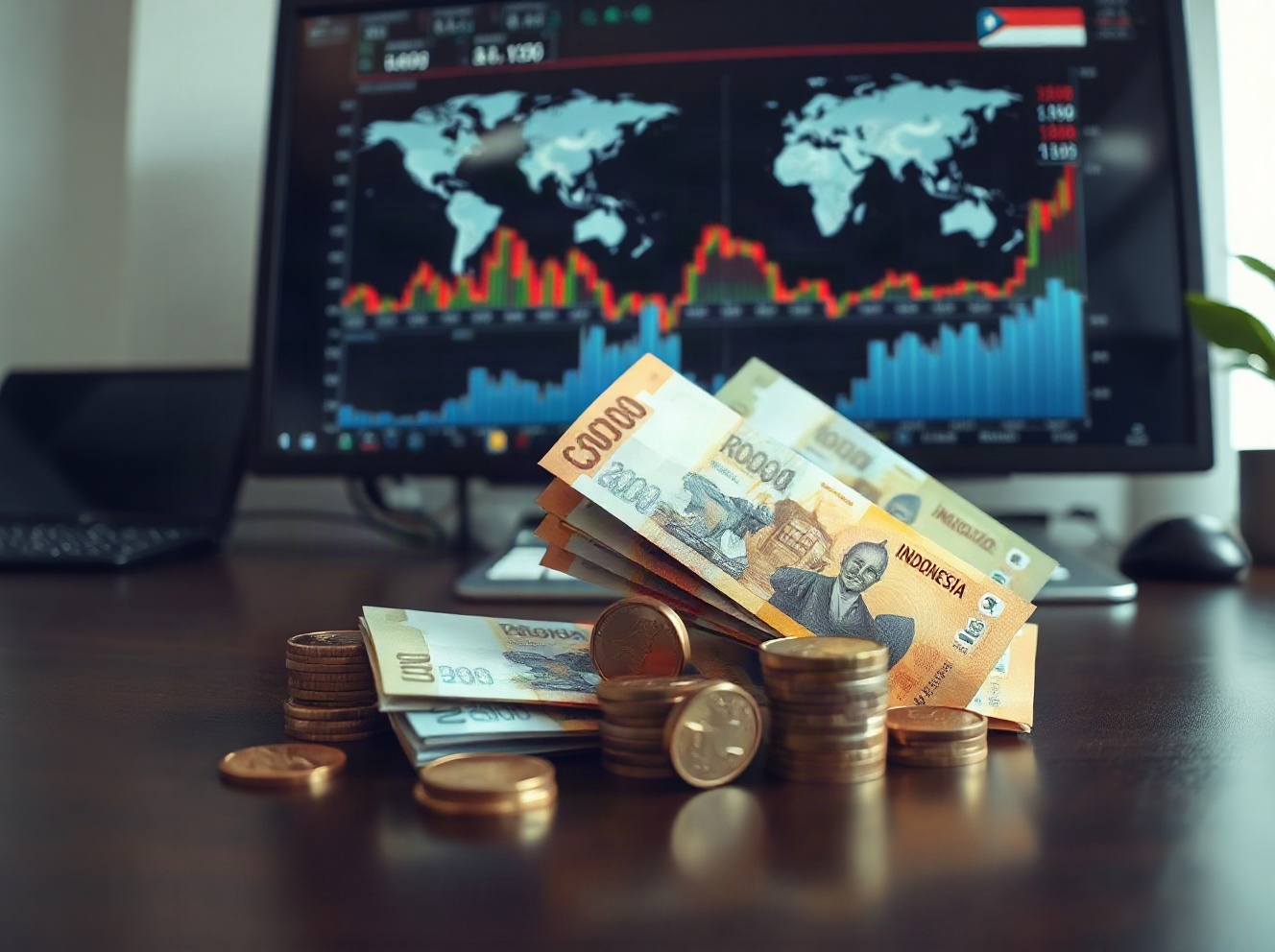 Indonesian Rupiah Slips to Record Low as Trade Deficit Widens, Global Pressures Mount