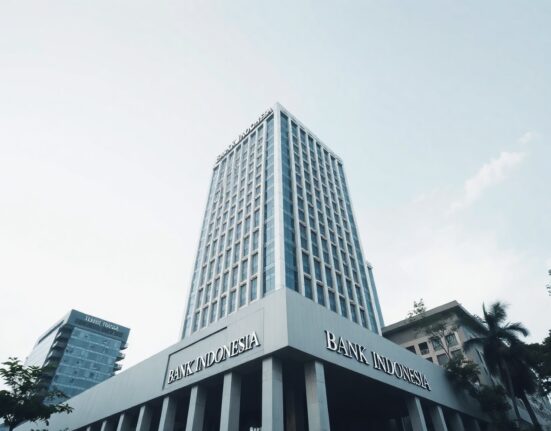 Bank Indonesia headquarters in Jakarta, representing central bank policy and rupiah outlook