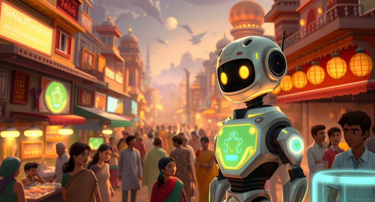 Sarvam AI launches the Indus chat app in India to compete with OpenAI and Google using local language models.