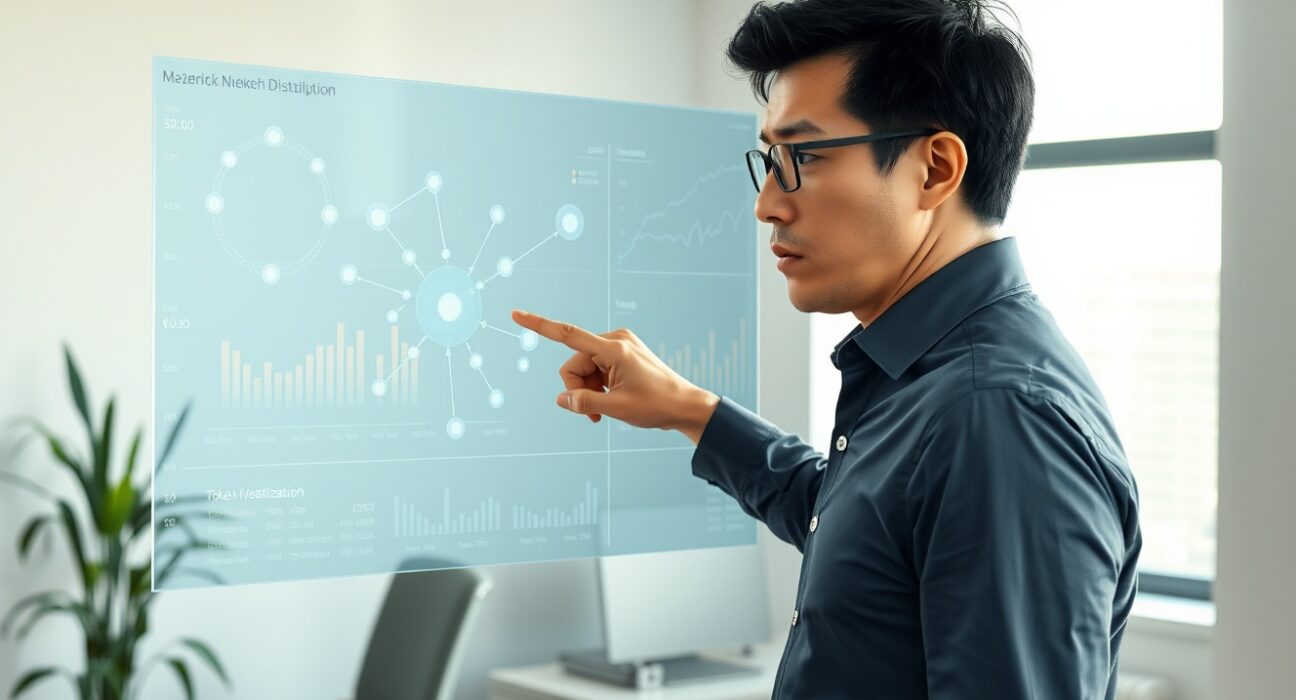 Financial analyst conducting risk analysis for Sui network token distribution and supply security