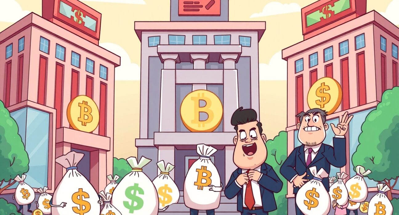 Institutional Bitcoin buying during market dip showing confident investment strategy