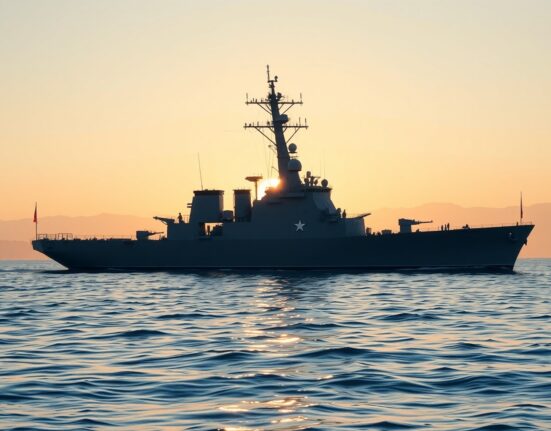 US warship in Strait of Hormuz, representing intensified Iran Hormuz strikes planned by US military