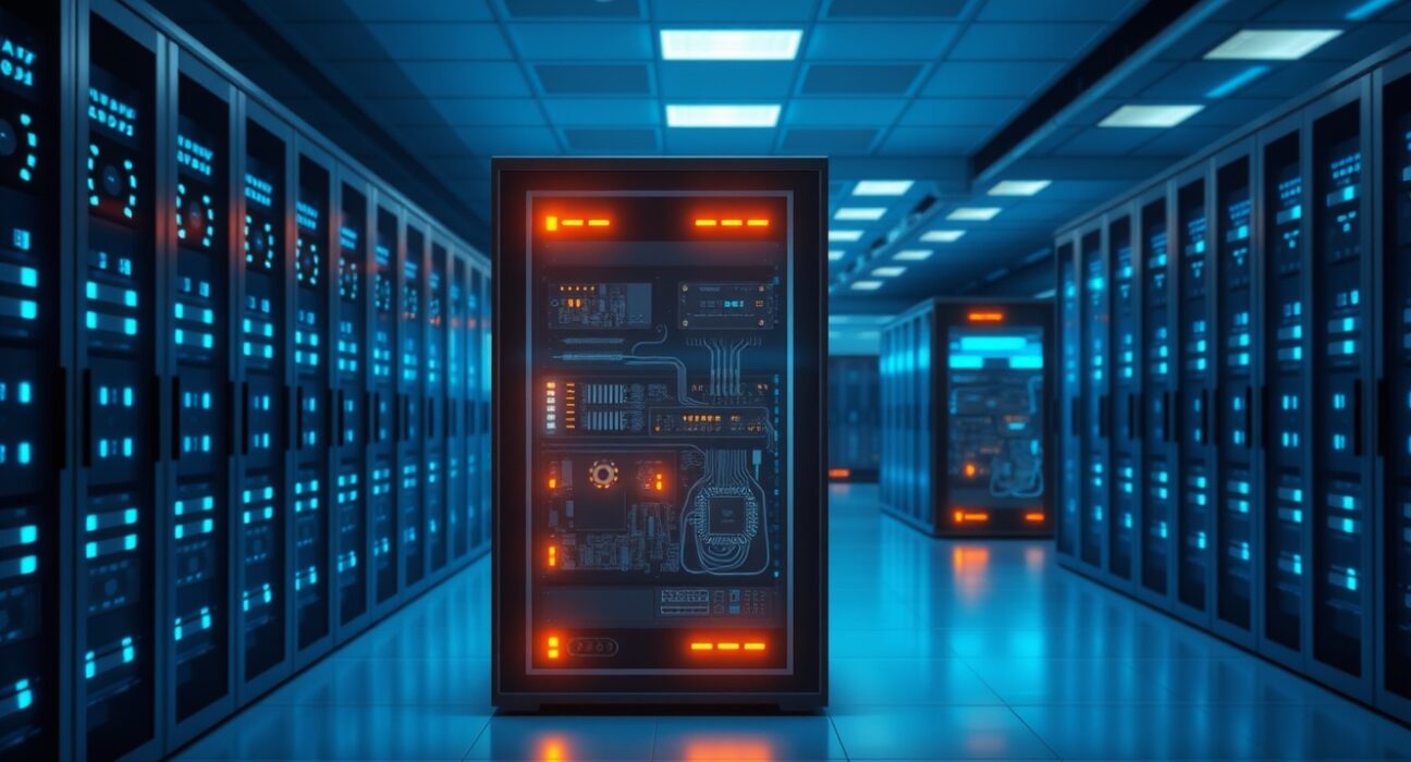 Secure blockchain server infrastructure representing IOTX watchlist resolution and restored exchange confidence