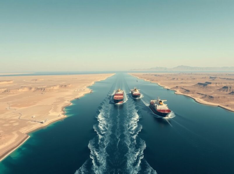 Strategic view of the Strait of Hormuz showing Iran's key pressure point on global energy shipping routes.