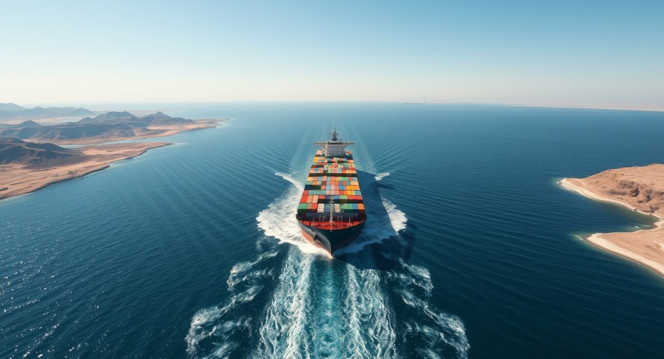 Strategic importance of the Strait of Hormuz for global oil shipping and regional security.