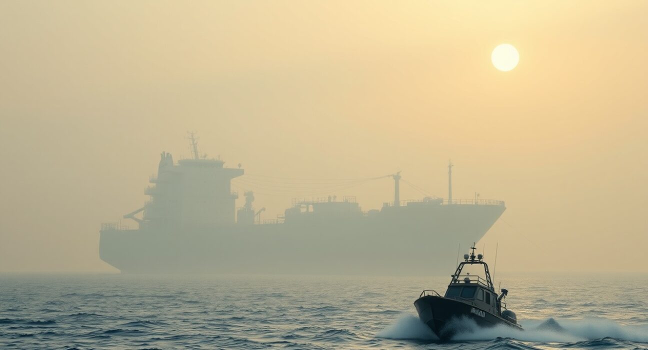 Iran military action warning: Iranian speedboat patrols near commercial tanker in Strait of Hormuz