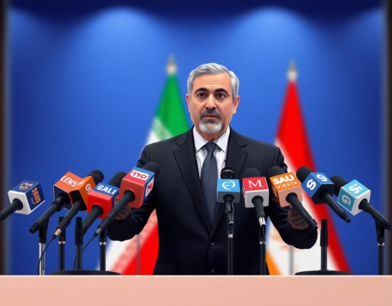 Iranian Foreign Ministry spokesperson addressing media on the status of US talks.