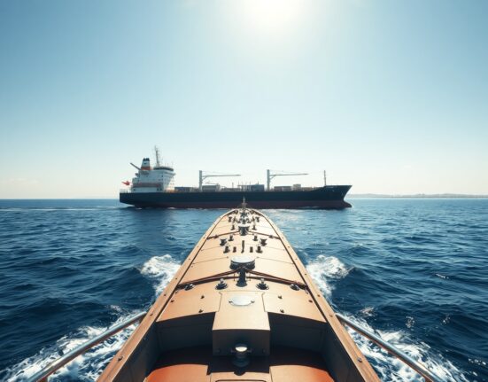 Iran oil exports tanker sailing through Strait of Hormuz defying U.S. sanctions blockade